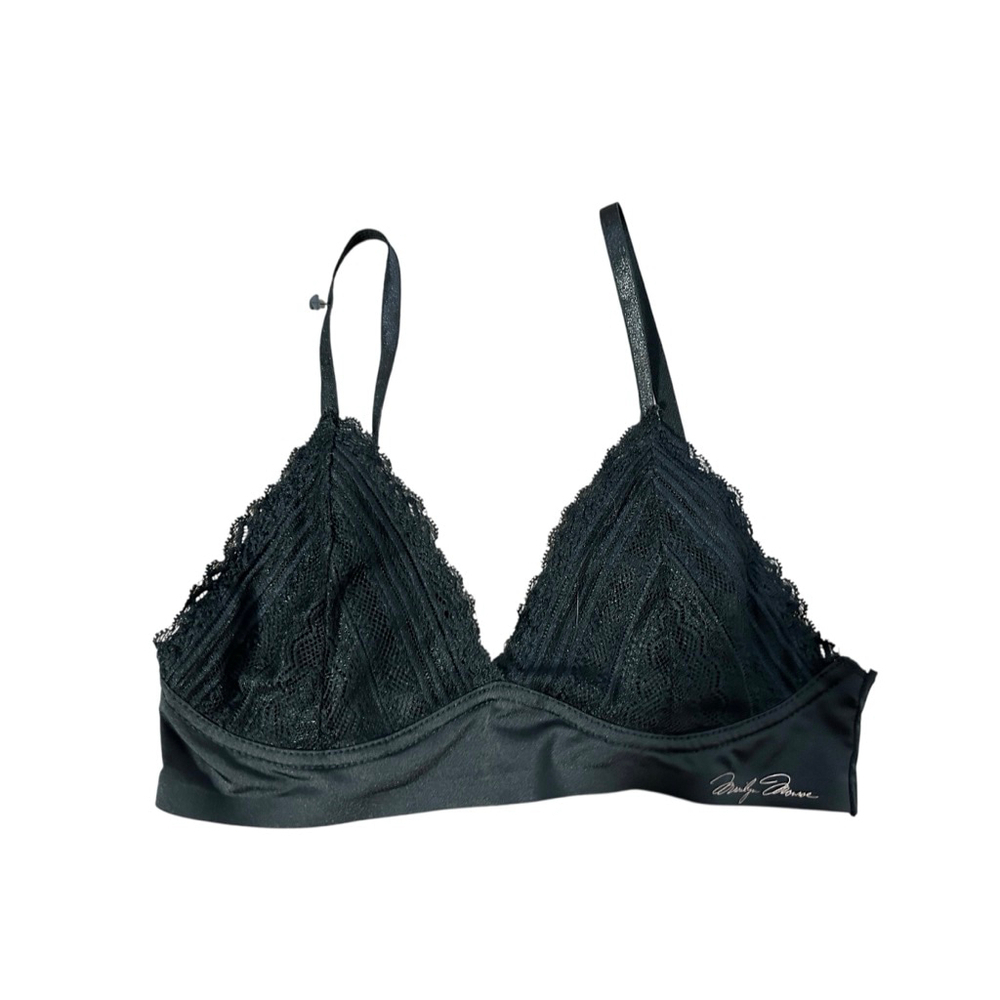 Marilyn Monroe Black Lace Bralette Bra Size M